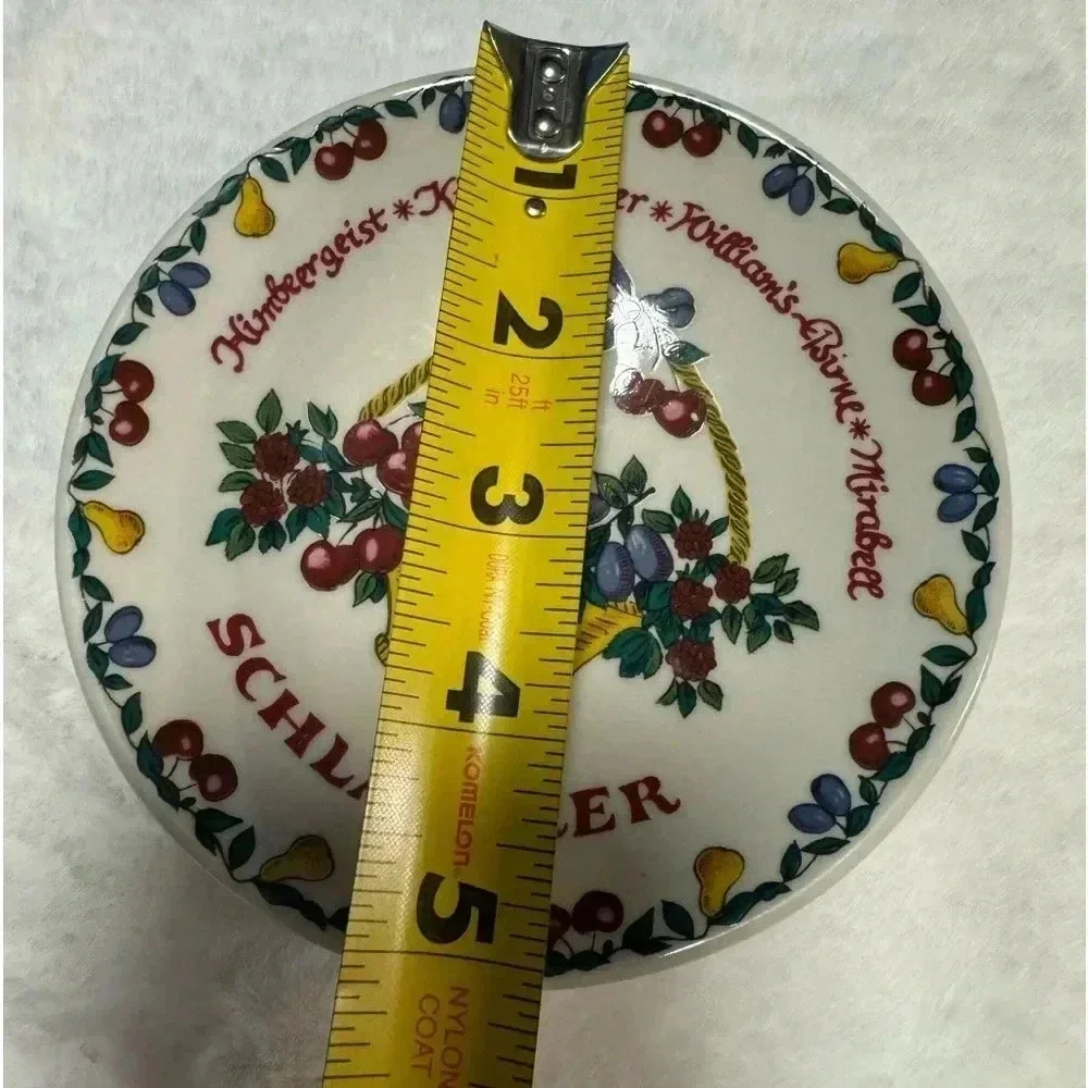 Vintage Schladerer German Liqueur Advertising Dish Bavarian Trinket Tray Dish